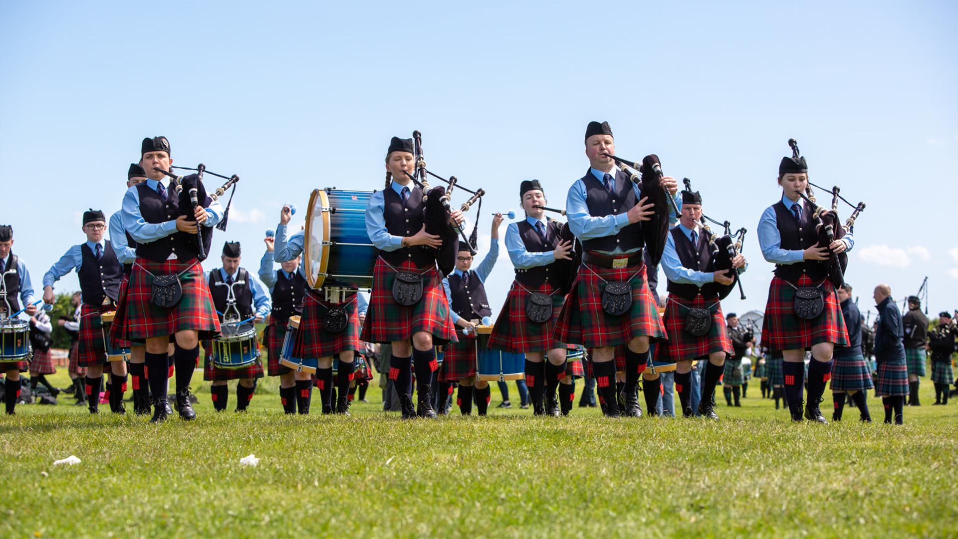 Pipe Band in action