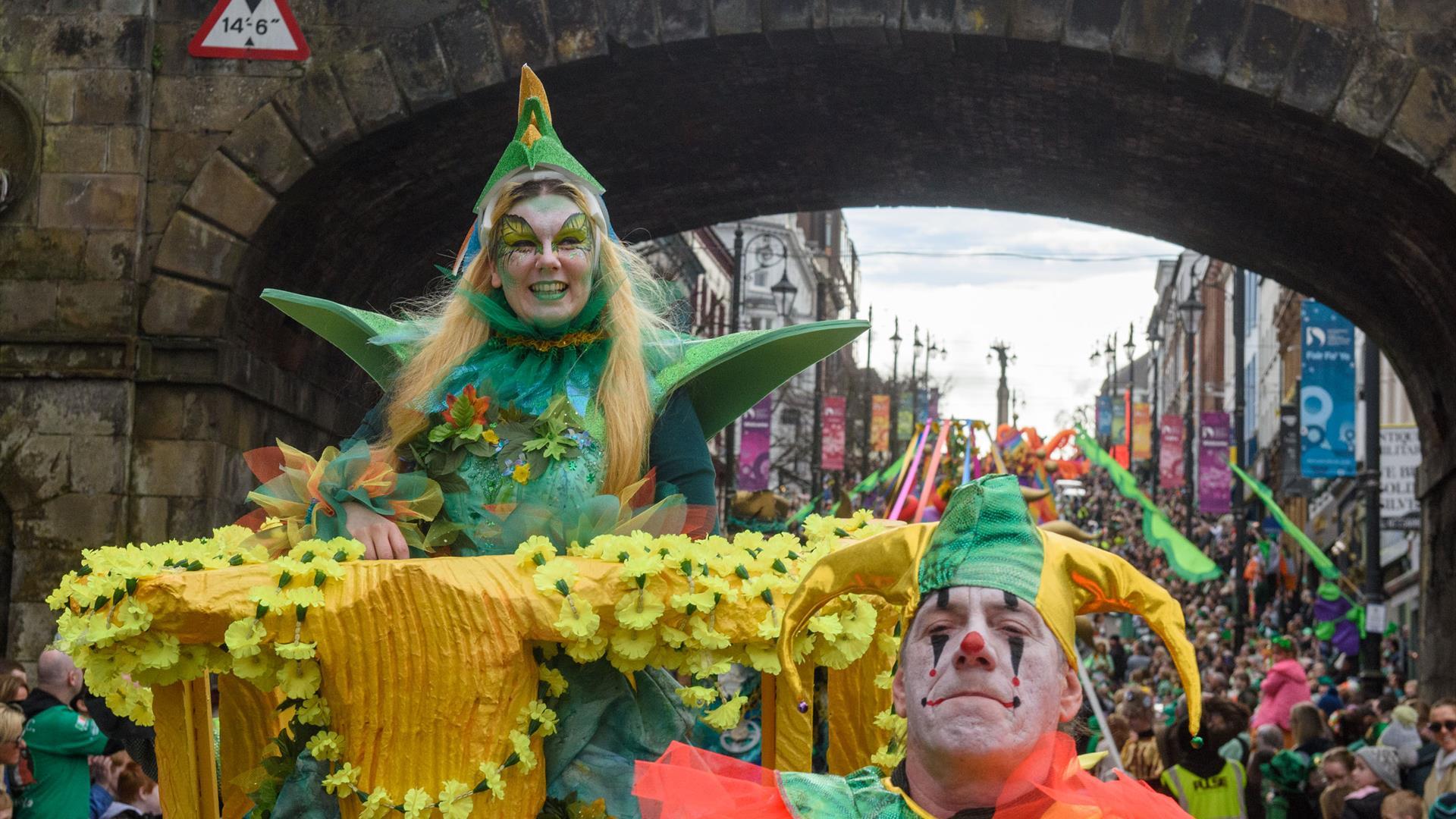 Spring Carnival parade on Shipquay Street