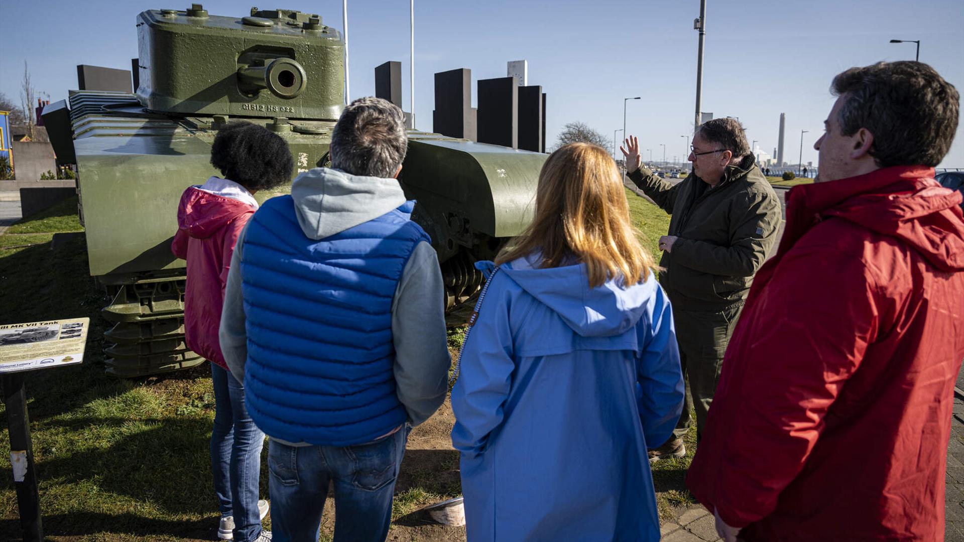 Tanks were assembled in Carrickfergus during WW2