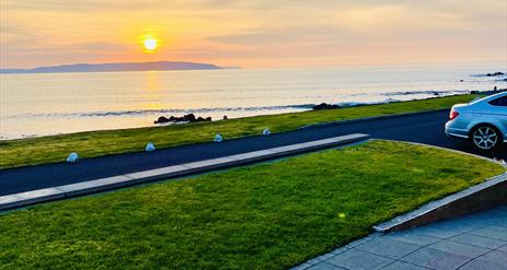 sunset and seaviews at the exterior of 2 O'Hara Drive, Portstewart