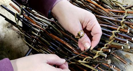 Weave a Willow Tension Tray in the Walled Garden