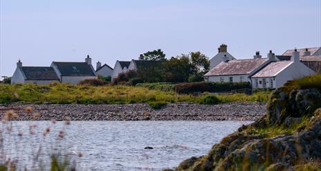 A view of Kearney village from the beach.