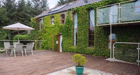 Front deck with magnificent views over kilbroney valley