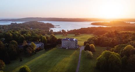 Castle Ward in sunset.
