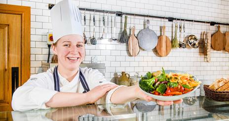 Chef in The Pantry restaurant at Titanic Belfast