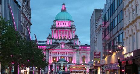 Belfast City Hall is the Meeting place for the Belfast Eclectic City Center Walking Tour