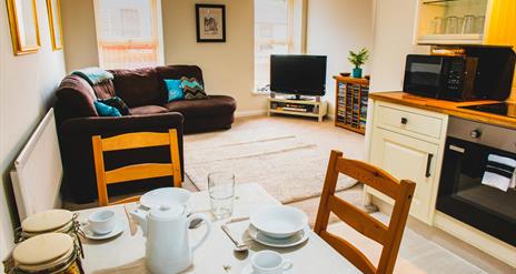 Image of open plan living kitchen dining area