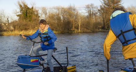 Hydrobikes at Enniskillen Castle