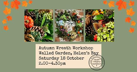 Autumn Wreath Workshop in the Walled Garden