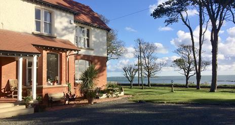 Exterior building with view across the sea