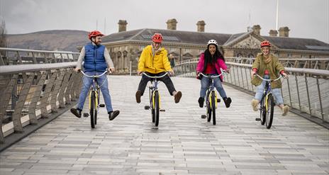 Belfast City Bike Tours are great fun for groups of friends and family