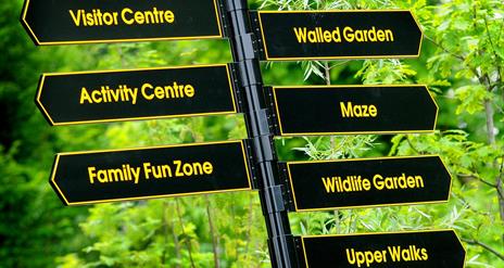 Signpost at Carnfunnock Country Park