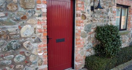 Image of a red door