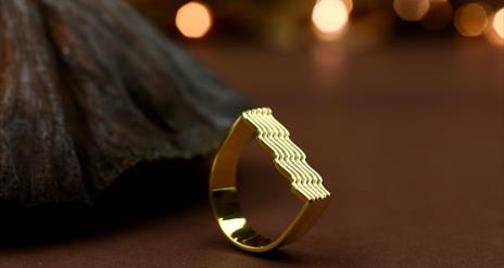 Gold ring by Egle Banyte