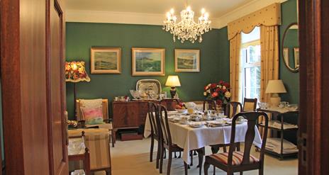 Tattykeel House Luxury B and B. The Guest Dining Room.