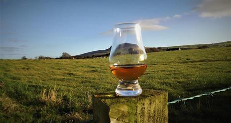 A glass of Ulster Whiskey