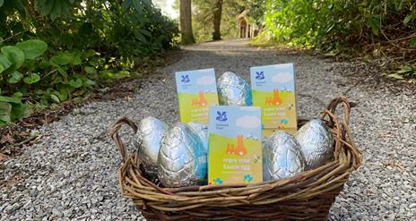 Easter eggs at the Summer House at Florence Court, County Fermanagh