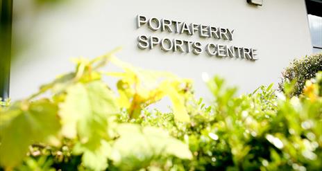 Portaferry Sports Centre sign