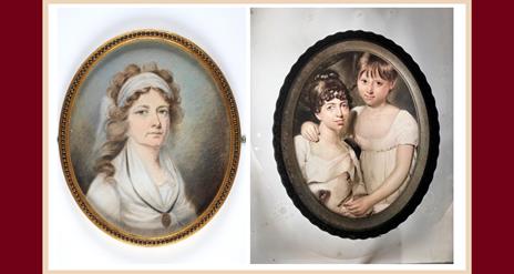Portrait images of Mary Ann McCracken and Martha McTier