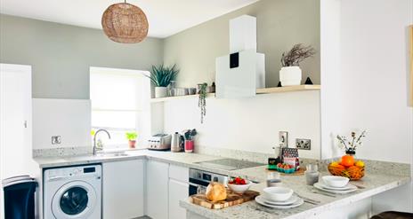 Interior of kitchen area at Skerries Apartment