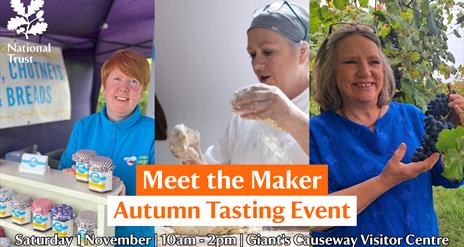 Ann-Marie Collins from Annie's Delights,  Sian McCann from Wild Fuschia Bakehouse and Susie Hamilton-Stubber from Burren Balsamics. Orange and white t