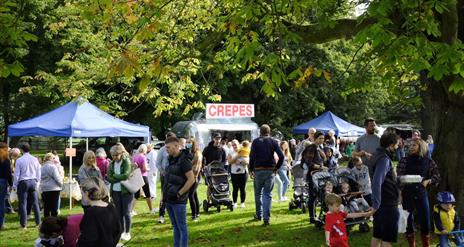 Stall Holders and Customers at Moira Food Fayre