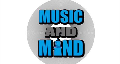 Blue and Grey Music and Mind Logo