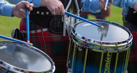 Pipe Band in action