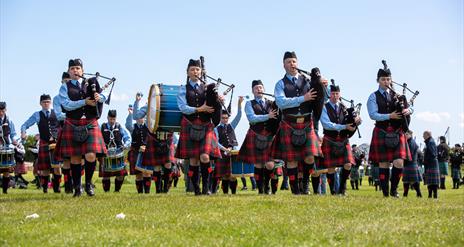 Pipe Band in action