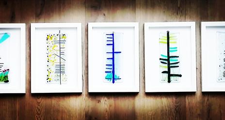 Some beautiful finished fused glass artworks