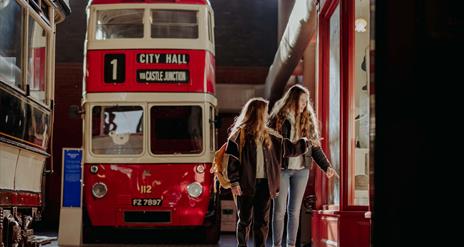 Vintage double decker bus