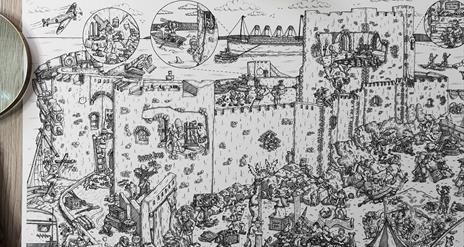 Carrickfergus Castle - Wimmelbild Workshop