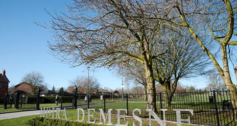 A view of Moira Demesne showing the signage
