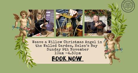 Weave a Willow Christmas Angel in the Walled Garden