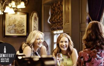 Girls enjoying a drink in Blackbird