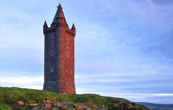 Scrabo Tower at dusk