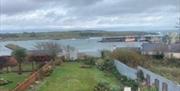 The rear of the property overlooks a large garden with views of the harbour and the Isle of Man (on a clear day!)