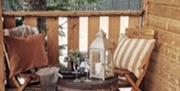 Balcony outside of the Colorado Cabin