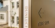 outdoor signage for Dunluce Lodge Spa