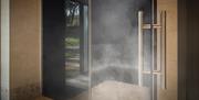 steam room at Dunluce Lodge Spa