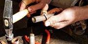 coppersmithing copper jewellery workshop