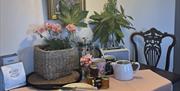dining table for 2 in the pink cottage
