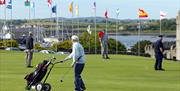 Golfers on Ardglass Golf Course