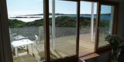 Rear decking area overlooking lough