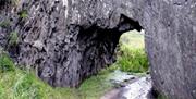 Rock tunnel at Orlock Point