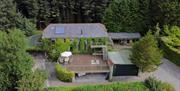 Aerial photo of Crotlieve Barn