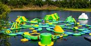 Large inflatable outdoor waterpark