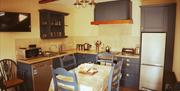 Kitchen in Fairy River Underground self catering accommodation in the Mourne Mountains