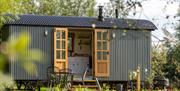 Sundew Hut with french doors open