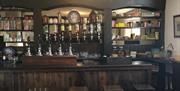 Bar area with bar stools